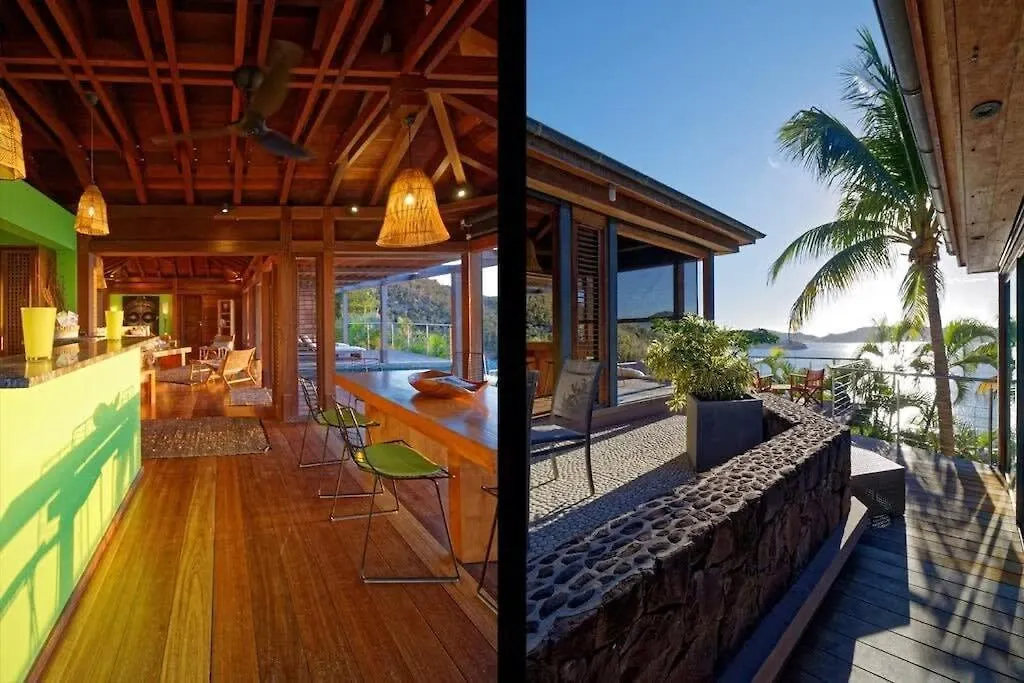 Sunset Rays Villa With Balinese Style In Pointe Milou St. Barthelemy
